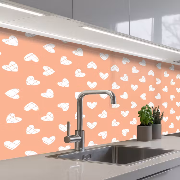 Schienale cucina - Modelli - Astratto - Cuore - Geometria — 2