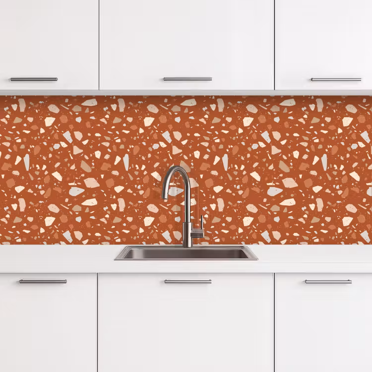 Schienale cucina - Terrazzo - Motivo - Argilla — 4