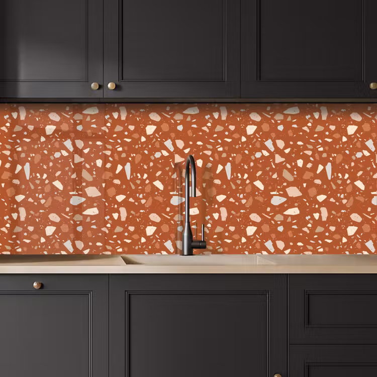 Schienale cucina - Terrazzo - Motivo - Argilla — 6