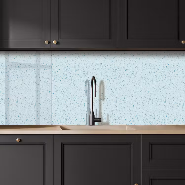 Schienale cucina - Terrazzo - Motivo - Colorato - Blu bambino — 6