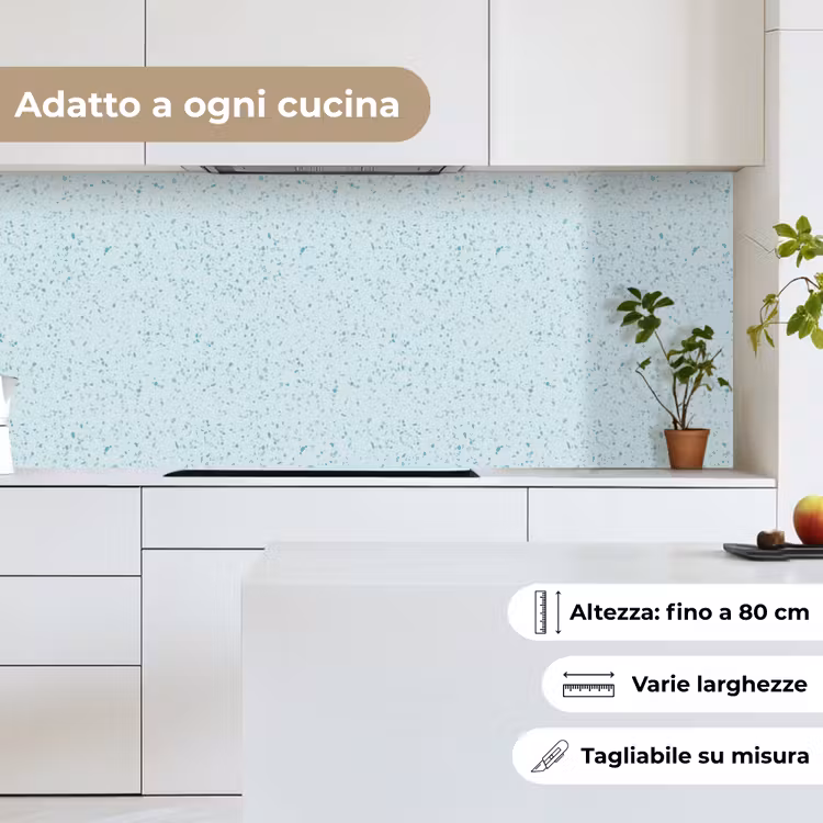 Schienale cucina - Terrazzo - Motivo - Colorato - Blu bambino — 7