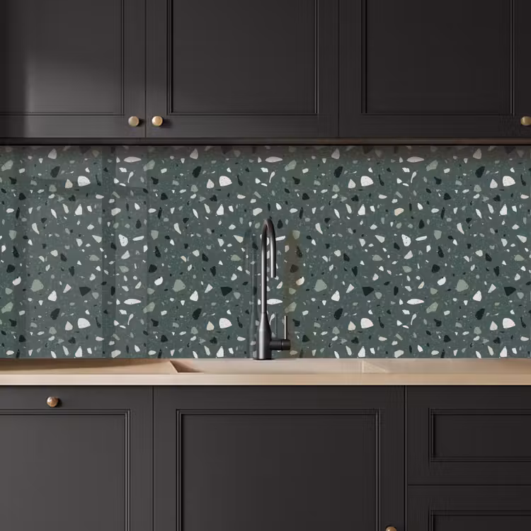 Schienale cucina - Terrazzo - Motivo - Colorato - Verde — 6