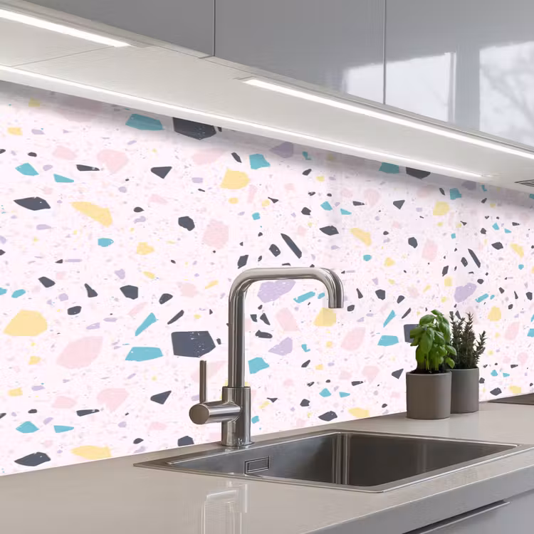 Schienale cucina - Terrazzo - Motivo - Morbido - Candy — 2