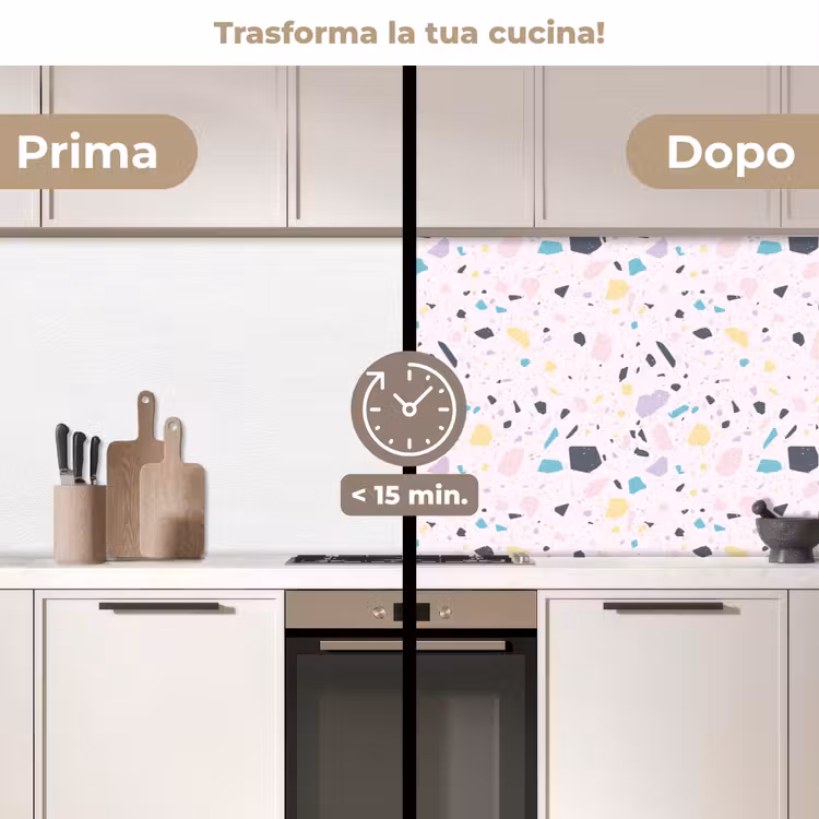 Schienale cucina - Terrazzo - Motivo - Morbido - Candy — 3
