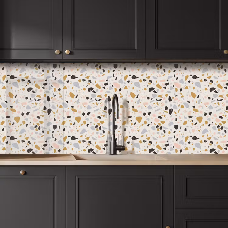 Schienale cucina - Terrazzo - Motivo - Neutro - Morbido - Multi — 6