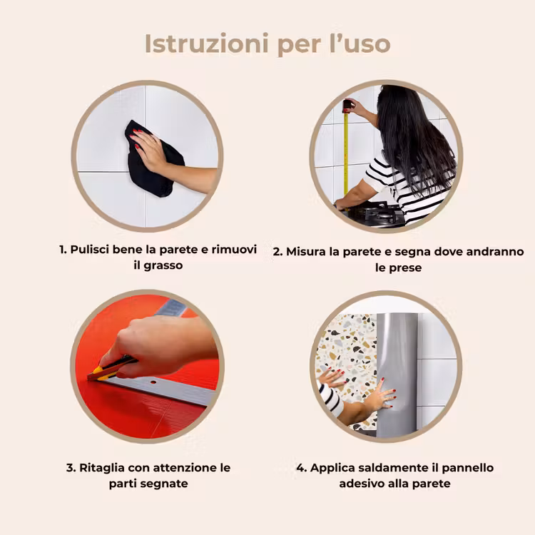 Schienale cucina - Terrazzo - Motivo - Neutro - Morbido - Multi — 9