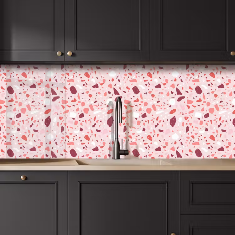 Schienale cucina - Terrazzo - Motivo - Rosa — 6