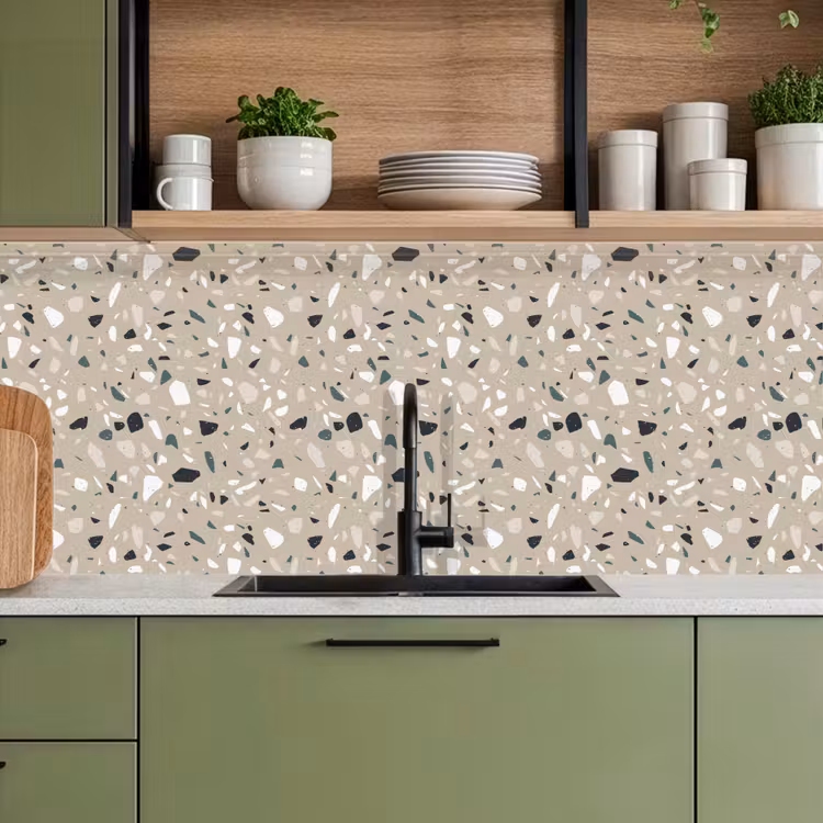 Schienale cucina - Terrazzo - Motivo - Verde — 8