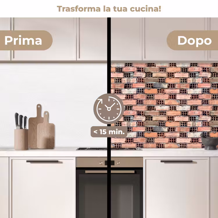 Schienale cucina - Vecchio - Pietra - Muro — 3