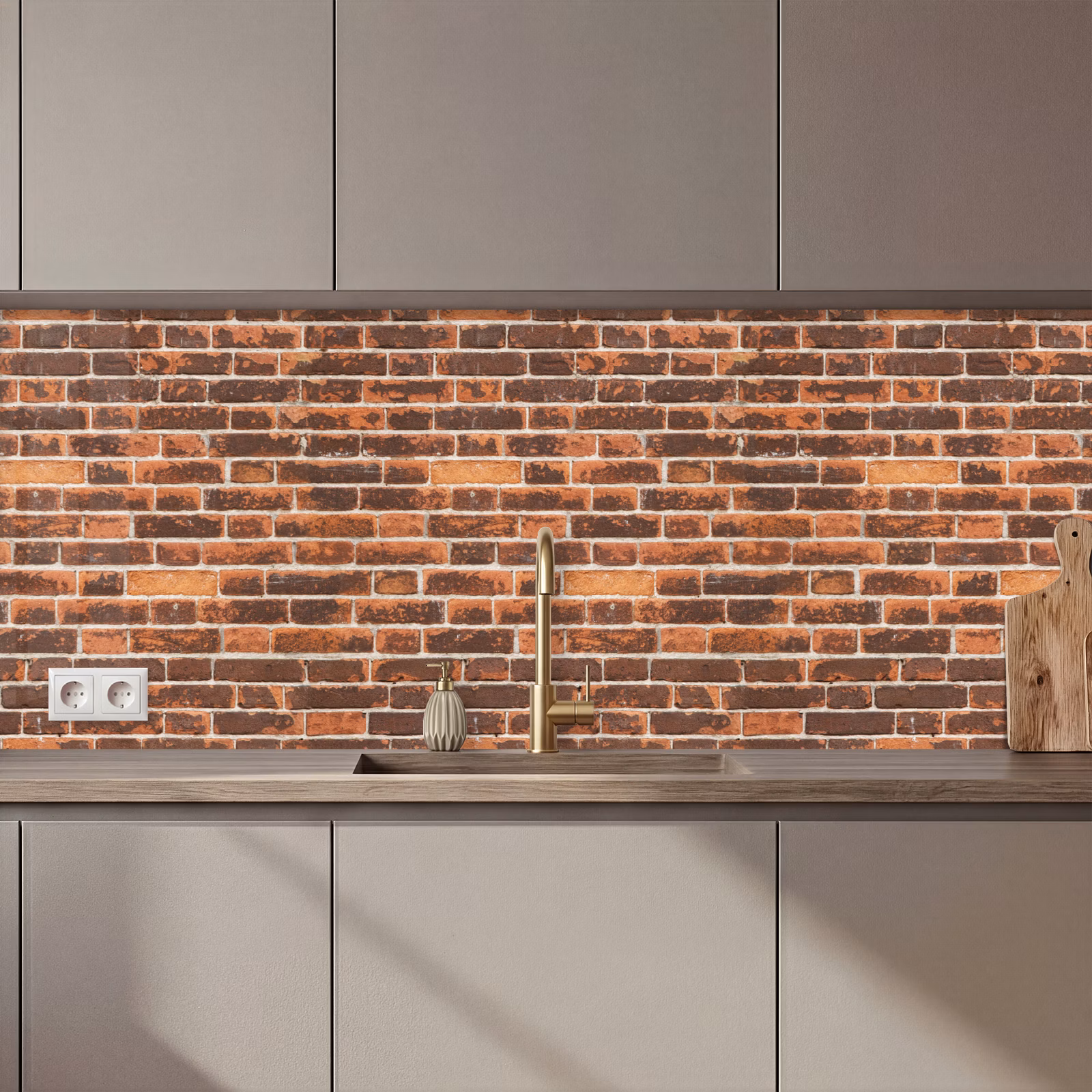Schienale cucina - Mattoni - Vecchi - Muro - Decolorazione — 1