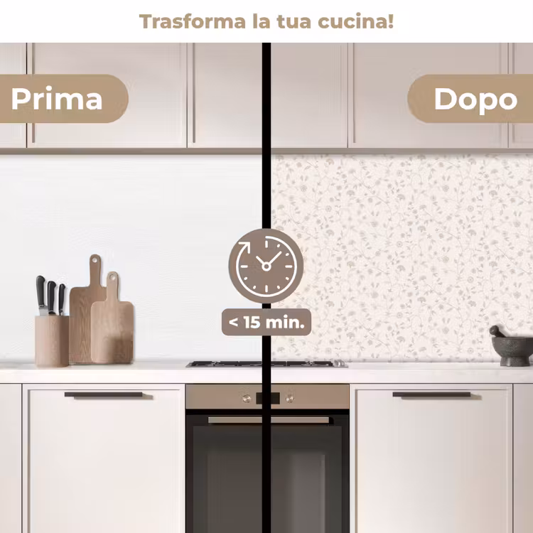 Schienale cucina - Fiori - Motivo - Morbido — 3