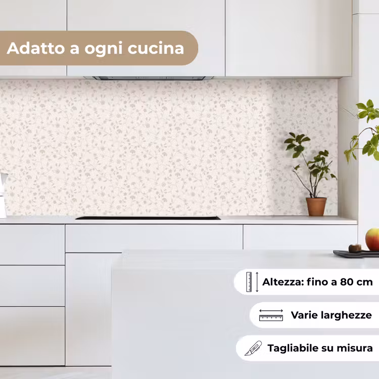 Schienale cucina - Fiori - Motivo - Morbido — 7