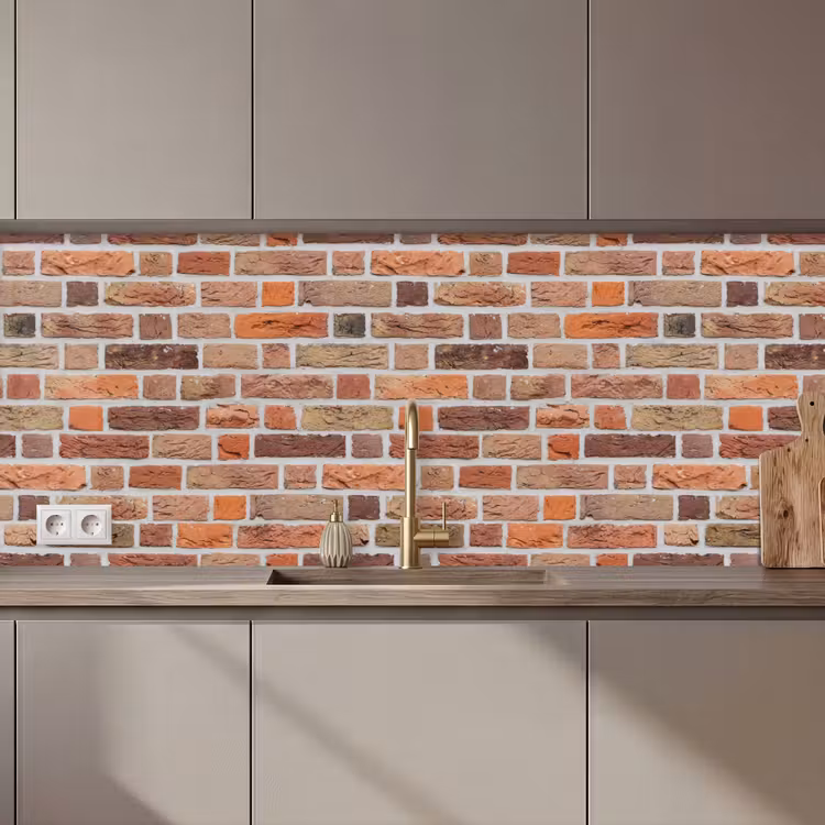 Schienale cucina - Mattoni - Tonalità della terra - Muro - Rustico — 1