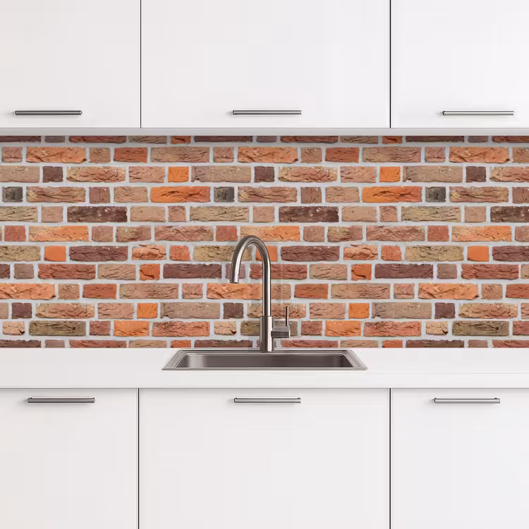 Schienale cucina - Mattoni - Tonalità della terra - Muro - Rustico — 4