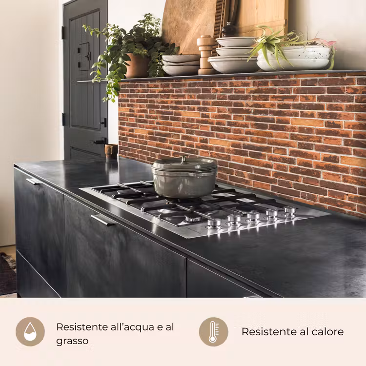 Schienale cucina - Mattoni - Vecchi - Muro - Decolorazione — 5