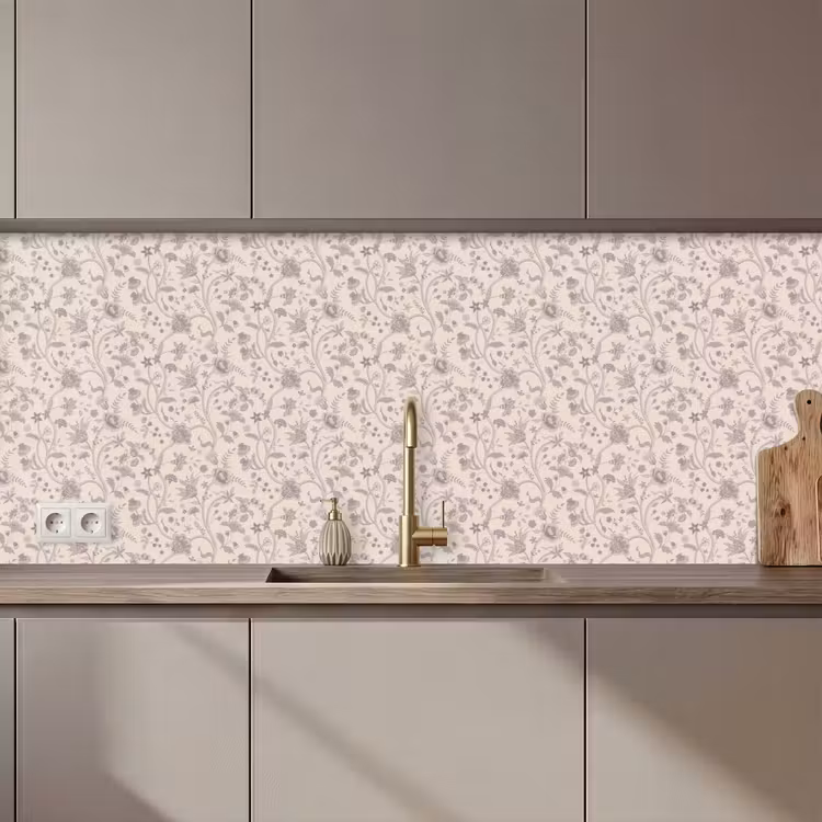 Schienale cucina - Motivo - Fiori - Viola — 1