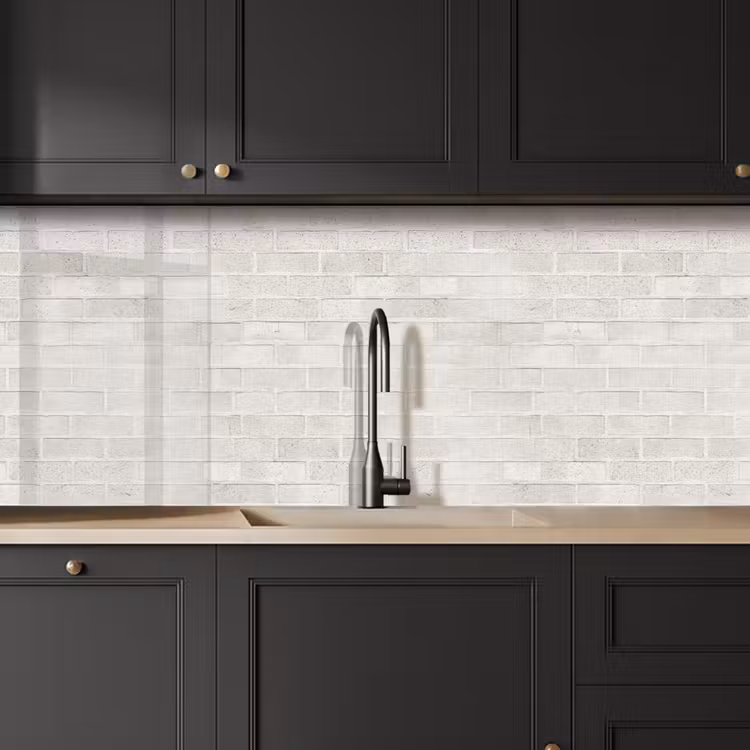 Schienale cucina - Parete - Bianco - Mattoni — 6