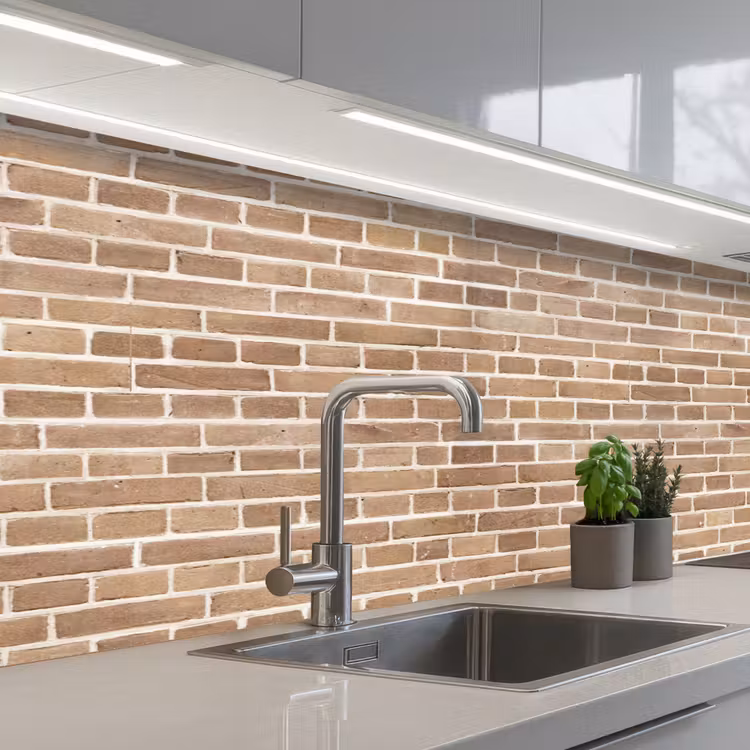 Schienale cucina - Pietre - Marrone - Luce - Modello — 2