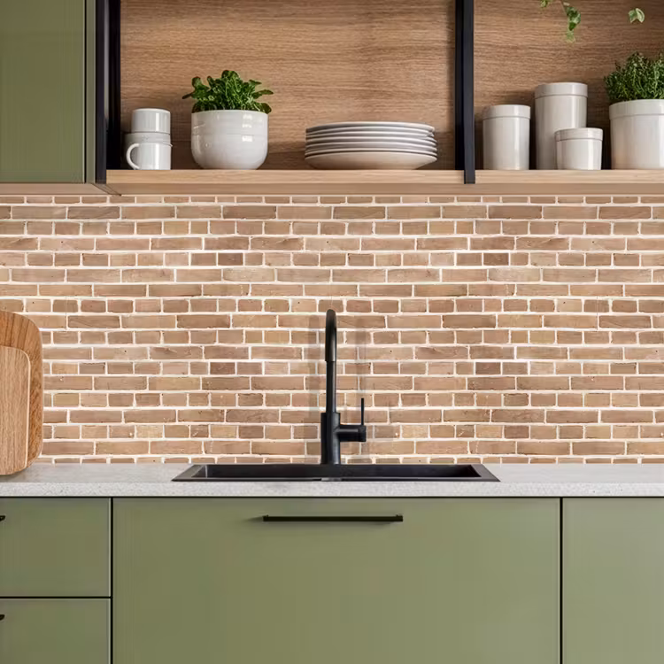 Schienale cucina - Pietre - Marrone - Luce - Modello — 8