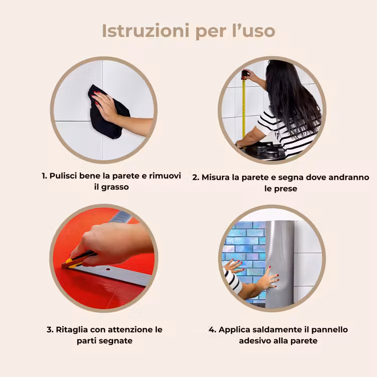 Schienale cucina - Blu - Lucido - Parete — 9