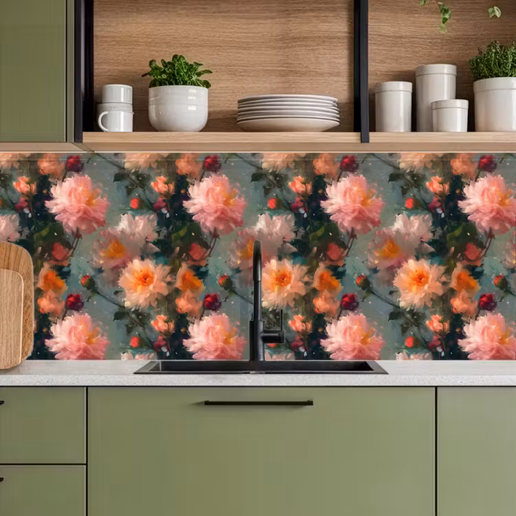 Schienale cucina - Dalia - Fiori - Motivo — 8