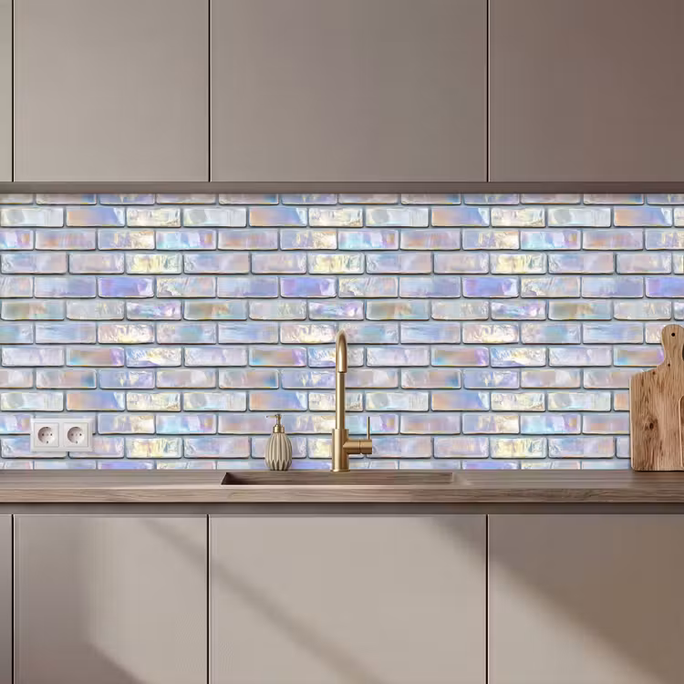 Schienale cucina - Lucido - Parete - Pietre — 1