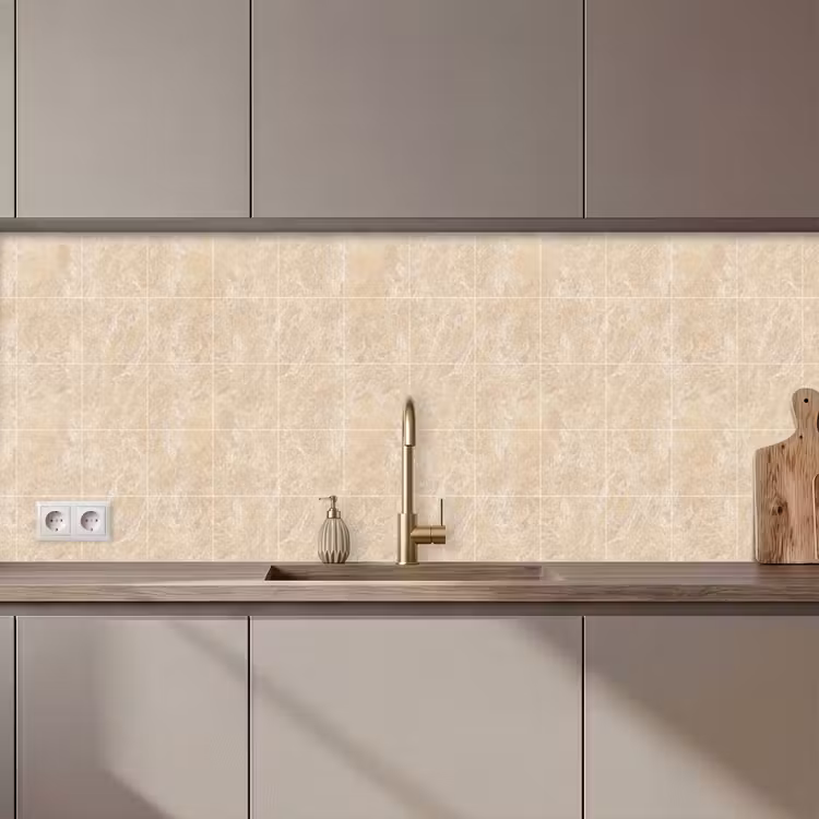 Schienale cucina - Marmo - Piastrelle - Beige — 1