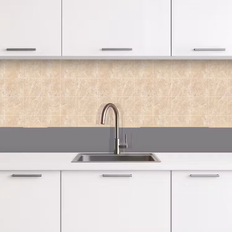 Schienale cucina - Marmo - Piastrelle - Beige — 4