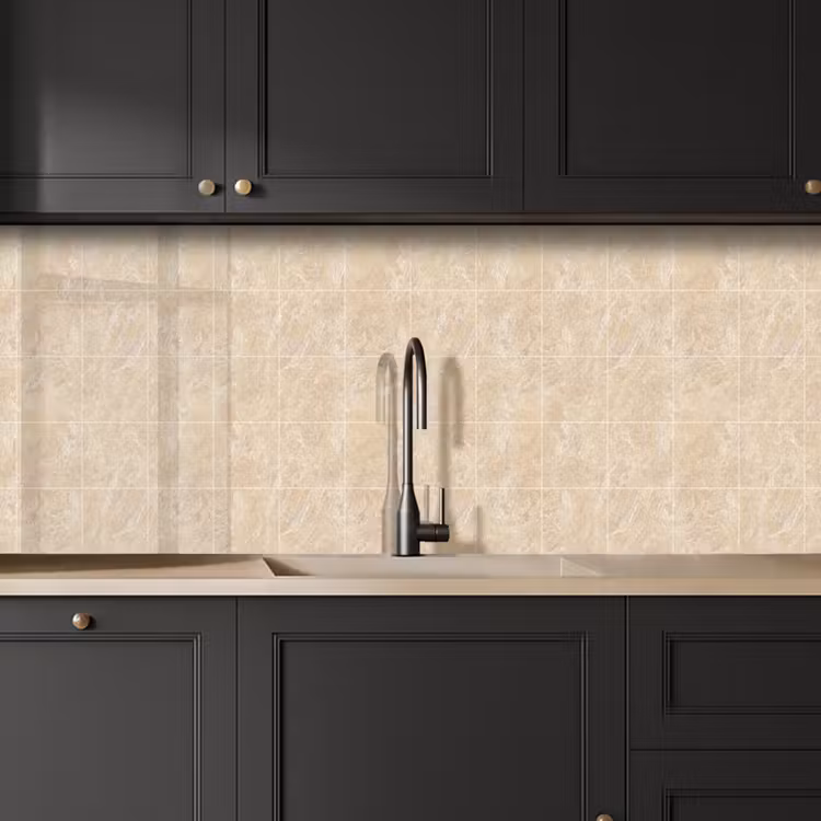 Schienale cucina - Marmo - Piastrelle - Beige — 6