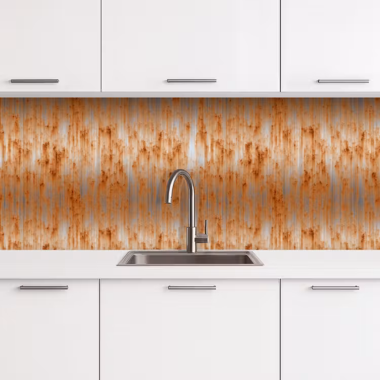 Schienale cucina - Metallo - Grigio - Arancione - Ruggine — 4