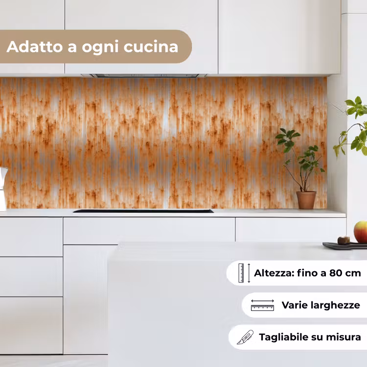 Schienale cucina - Metallo - Grigio - Arancione - Ruggine — 7