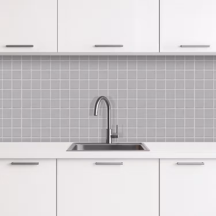 Schienale cucina - Mosaico - Piastrelle - Grigio — 4