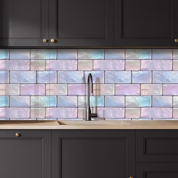 Schienale cucina - Pastello lucido - Pietra - Riflesso — 6