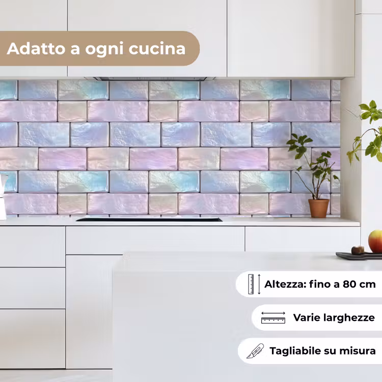 Schienale cucina - Pastello lucido - Pietra - Riflesso — 7