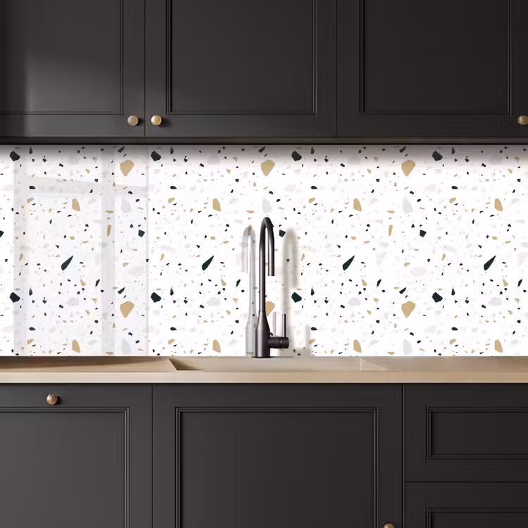Schienale cucina - Terrazzo - Motivo - Bianco - Neutro — 6