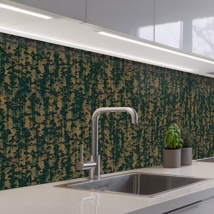 Schienale cucina - Verde - Marrone - Macchie - Ruggine — 2