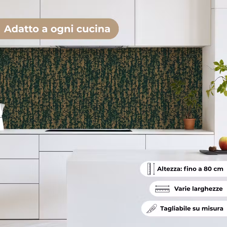 Schienale cucina - Verde - Marrone - Macchie - Ruggine — 7
