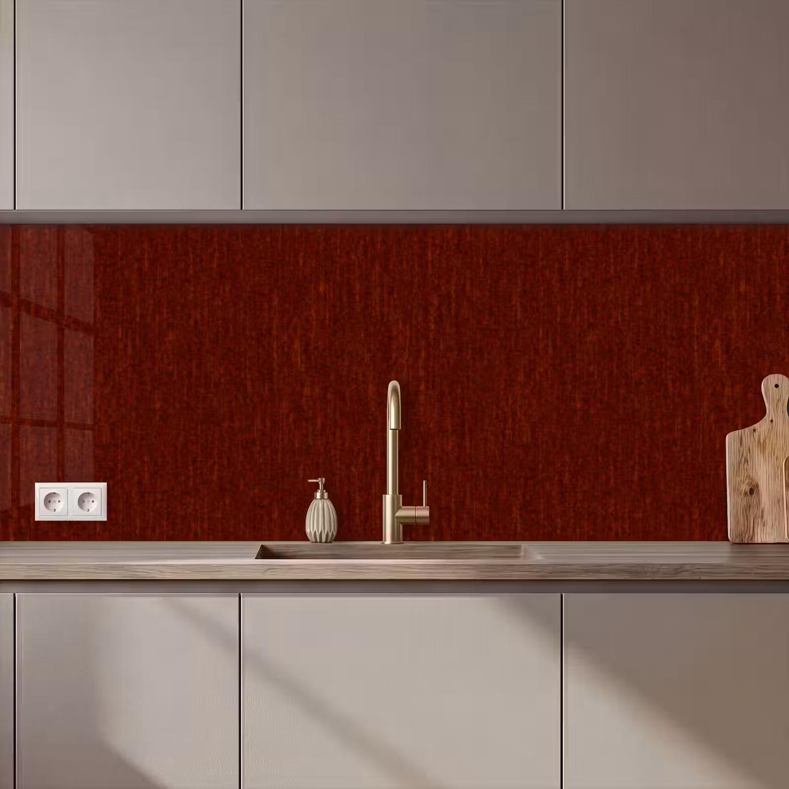 Schienale cucina - Rosso - Ruggine - Texture — 1