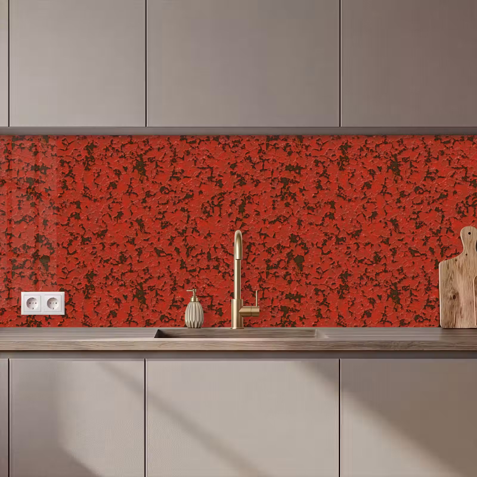 Schienale cucina - Ruggine - Rosso - Macchie — 1