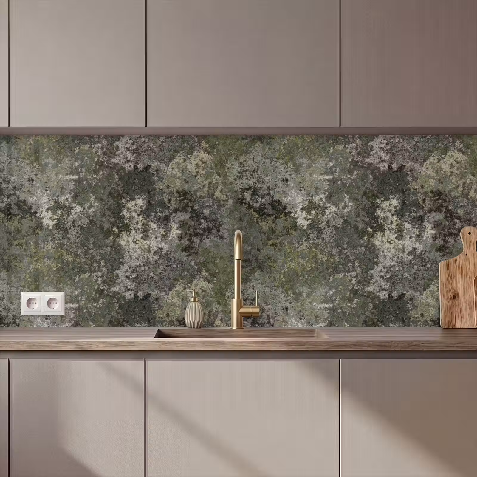 Schienale cucina - Verde - Ruggine - Macchie — 1