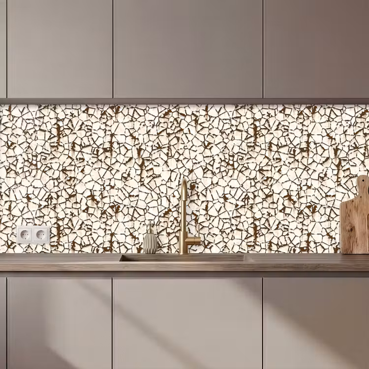Schienale cucina - Beige - Motivo - Ruggine - Vernice — 1