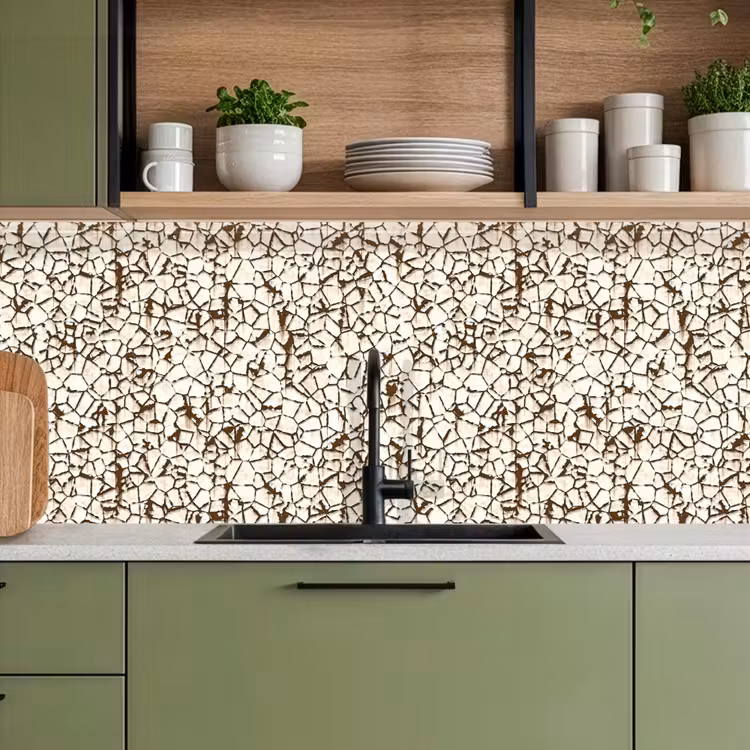 Schienale cucina - Beige - Motivo - Ruggine - Vernice — 8