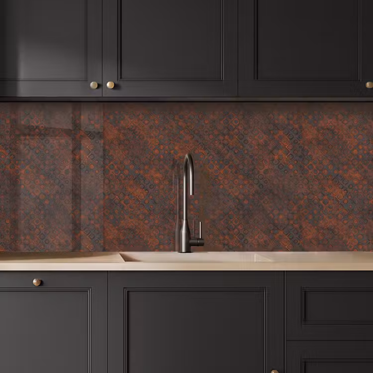 Schienale cucina - Modello - Ruggine - Marrone — 6