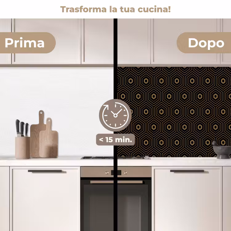 Schienale cucina - Oro - Illusione - Motivo — 3