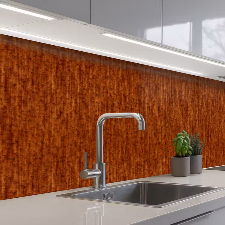 Schienale cucina - Rosso - Marrone - Metallo - Ruggine — 2