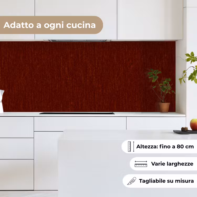 Schienale cucina - Rosso - Ruggine - Texture — 7