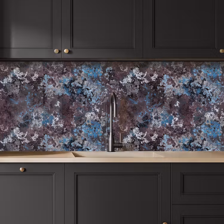 Schienale cucina - Ruggine - Blu - Marrone - Macchie — 6