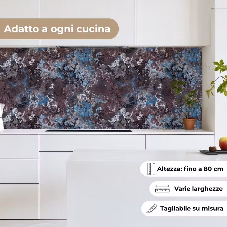 Schienale cucina - Ruggine - Blu - Marrone - Macchie — 7