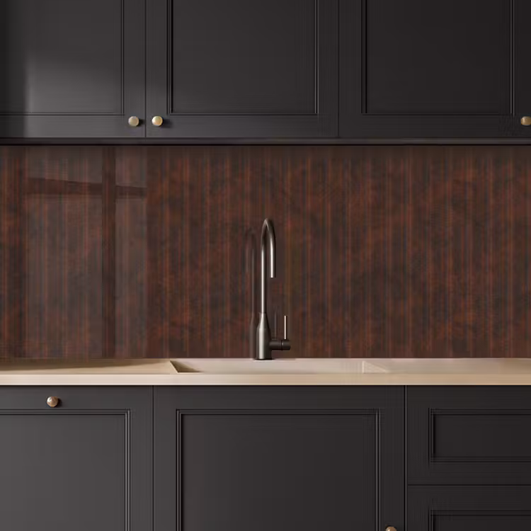 Schienale cucina - Ruggine - Linee - Motivo — 6