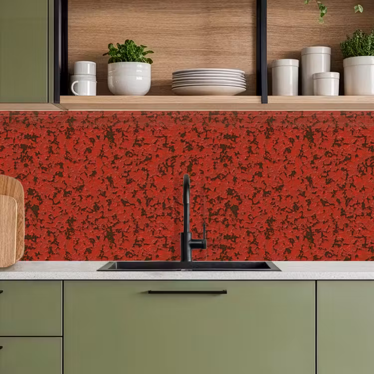 Schienale cucina - Ruggine - Rosso - Macchie — 8